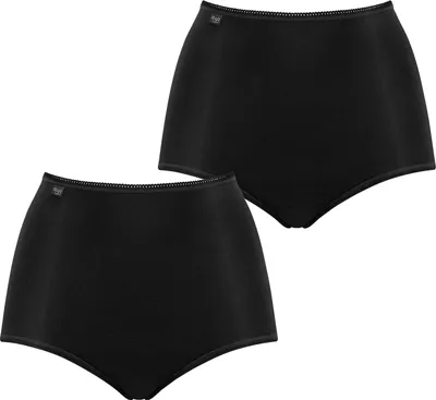 Produktbild von sloggi Damen Maxislip 2-Pack 24/7 Baumwolle - BLACK - Größe 40