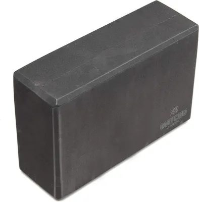 Produktbild von Yoga Block aus Kork oder Schaumstoff, 23x15x7,5 cm, schwarz, für Yoga und Fitness