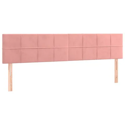 Obrázek produktu pro vidaXL Čela postele, růžová, 160 x 5 x 78/88 cm, samet