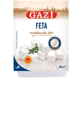 Obrázek produktu pro Gazi Feta 5x 150g Ovčí sýr 43% tuku Ovčí sýr Vakuum Halal Řecko