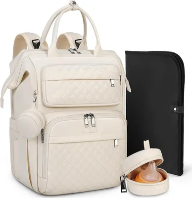Produktbild von Windelrucksack - Baby-Tasche - Babyartikel - Inklusive Wickelauflage - Multifunktional - Nicht spezifiziert