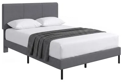 Imagen del producto de Estructura de cama HOMCOM, 140 x 200 cm, con cabecero ajustable, sin somier