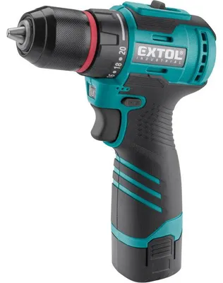 Produktbild von EXTOL Akku-Bohrschrauber, bürstenlos, 16 V Li-Ion, 2 × 2 Ah, 8791152
