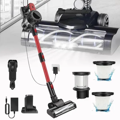 Produktbild von 6000W Akku-Staubsauger Kabellos Beutellos Bodensauger Handstaubsauger mit Filter
