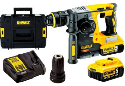Bohrhammer DEWALT SDS+ 18V DCH274P2T 2,1J 2x5,0Ah mit 13mm Schnellspannbohrfutter