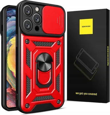 Immagine prodotto di Custodia SPACECASE Camring per iPhone 15 Pro max Rosso