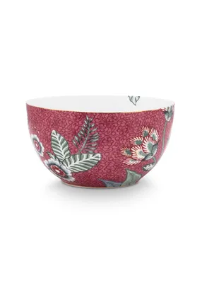 Produktbild von PIP STUDIO Flower Festival scallop Bowl dark pink 12 cm