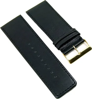 Produktbild von Beach Uhrenarmband Ersatzband Kalbslederband 30mm schwarz 404830G