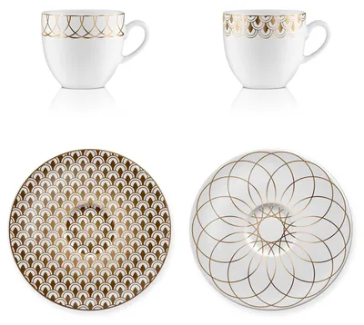 Produktbild von Goebel First.Gold Kaffeetassen (Set, Porzellan)