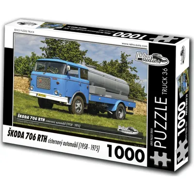 Obrázok produktu pre RETRO-AUTA Puzzle TRUCK Ä .36 Å koda 706 RTH cisterna ( 1958 - 1975) 1000 dielikov