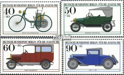 Produktbild von Briefmarken Berlin (West) 1982 Mi 660-663 (kompl.Ausgabe) gestempelt Jugend: Kraftfahrz.