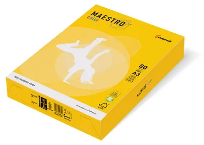 Produktbild von Mondi Maestro Color Intensivgelb 80g A4 100 Blatt