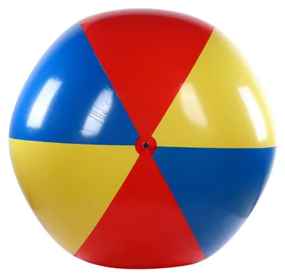 Produktbild von Aufblasbarer PVC-Schwimmball mit Auslaufschutz für Schwimmbad, Strand und Spielhaus