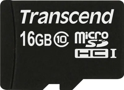 Immagine prodotto di Transcend - Scheda di memoria flash (adattatore microSDHC/SD incluso) - 16 GB - Classe 10 - microSDHC