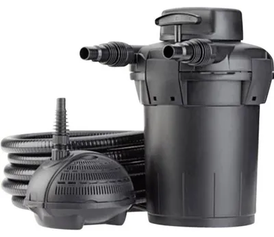 Immagine prodotto di Filtro a pressione per laghetto - Set filtro a pressione 5000 - 7 W UVC - 1500 l/h - 18 x 16 x 12,5 cm