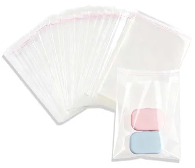 Zdjęcie produktu dla Samoprzylepne woreczki plastikowe - 100 sztuk - przezroczyste - 8 x 12 cm