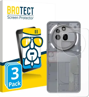 Produktbild von 3x BROTECT Schutzglas für Nothing Phone (3a) Pro (Rückseite) Schutzfolie Panzer Folie Glas Display Schutz klar