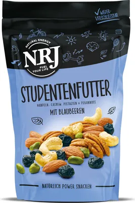 Produktbild von NRJ Studentenfutter mit Blaubeeren 150g