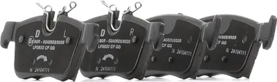 Produktbild von DELPHI Bremsbeläge Satz Hinten Bremsklötze für VOLVO XC60 II (246) LP3833