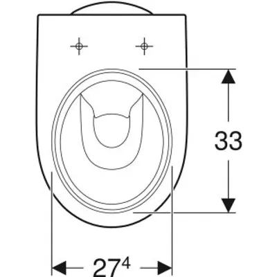 Produktbild von Geberit Renova Stand-WC Tiefspüler, Abgang vertikal, teilgeschlossene Form, 500.811.01.2