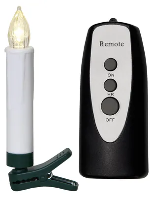 LED Baumkerzen - warmweiße statische LED - Batteriebetrieb - H: 13cm - Outdoor - 10er Grundset