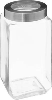 Image de Bocal en verre couvercle contour acier "miro" 2l - 5 five simply smart