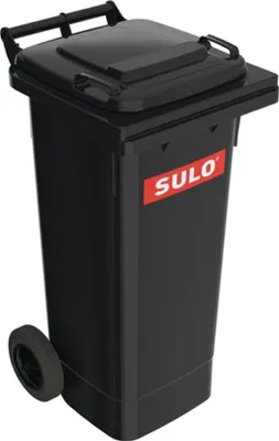 Produktbild von Müllgroßbehälter 80l HDPE anthrazitgrau fahrbar,n.EN 840 SULO