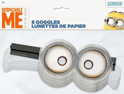 Produktbild von Minions Deko | 8 lustige Papierbrillen