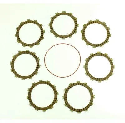 Imagen del producto de Discos de embrague con junta para tapa del embrague, compatibles con Husqvarna CR125 (modelos 1997-2009) y WR125 (modelos 1998-2009)