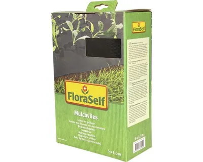 Produktbild von Mulchvlies FloraSelf 5x1,5 m 50g/m² schwarz