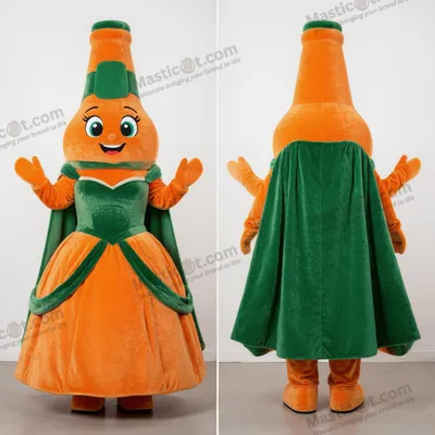 Imagen del producto de Botella MASTICOT de Cerveza Verde Vibrante, Dibujos Animados, Mascota Cerveza Verde