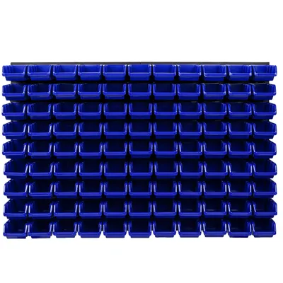 Obrázok produktu pre Sada stohovacích boxov 4x nástenný policový úložný systém 99 boxov 1152 mm x 780 mm