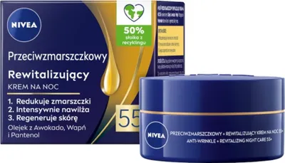 Zdjęcie produktu dla Nivea Visage Przeciwzmarszczkowy Rewitalizujący Krem Na Noc 50 Ml