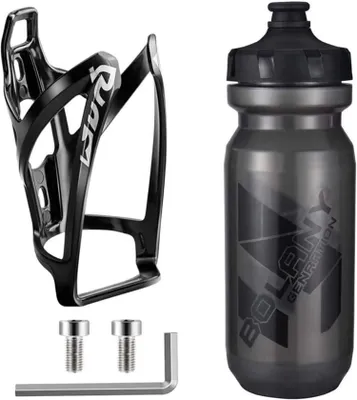 Produktbild von Fahrradflaschenhalter & Trinkflasche Set 21 oz Transparent Grau