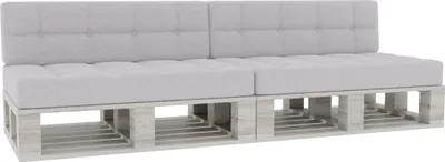 Obrázek produktu pro Paletové polštáře, paletové polštáře sedák opěradlo prošívané PFG 2xSet (sedák 120x80 + opěradlo 120x40), platina)