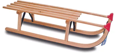 Produktbild von Nijdam Davos Schlitten – Schlitten – L – 100 cm – Holz – 100 cm – Rot