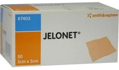 Productafbeelding van JELONET, 5 cm x 5 cm, paraffine, steriel, 50 stuks, WGA