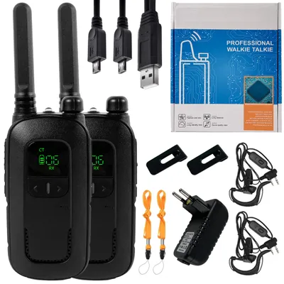Image de Set de 2 talkies-walkies Baofeng BF-T12 PL - VOX, Flashlight, PMR446 portée sans permis