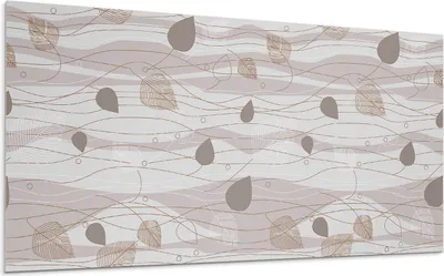 Produktbild von Muster Aus Blättern Auf Den Wellen – Selbstklebende Fliesen – Wandverkleidung – Wandpaneel – PVC Fliesen – Vinylflisen – PCV Flisen – Selbstklebend – Wanddeko –100 x 50 cm