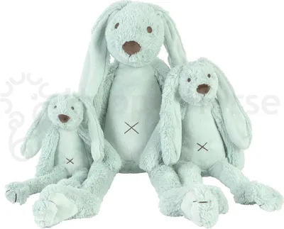 Produktbild von Happy Horse Kuscheltier Hase Richie groß lagunengrün - 58cm Plüsch