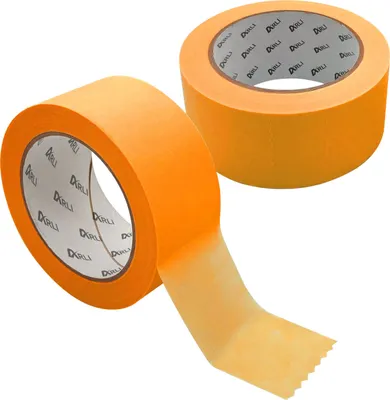 Produktbild von ARLI 2x Kreppband Goldband 50 mm x 50m Acrylat Abdeckbänder ECO für Maler und Lackierer