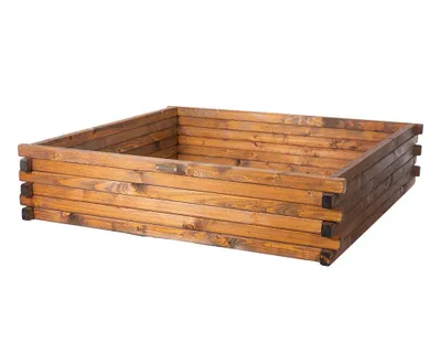 Obrázek produktu pro Greenspot Timber Vyvýšený Dřevěný Záhon - 100x100cm Palisandr hnědý