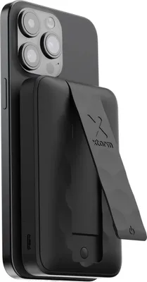 Produktbild von Xtorm Magnetic Wireless Powerbank - 10.000mAh - Midnight Black, 10000 mAh, Lithium Polymer (LiPo), Power Delivery, Kabelloses Aufladen, 20 W, Schwarz