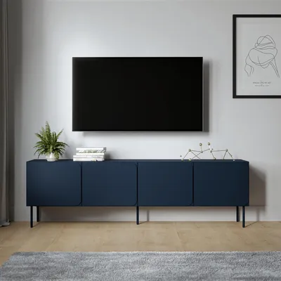 Immagine prodotto di Mornago - Mobile Porta tv, 200x42x60h cm blu, un Ripiano
