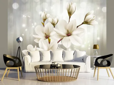 Produktbild von Vlies Fototapete 400x280 cm Tapeten Wandtapete XXL Blumen Magnolie b-A-0279-a-b