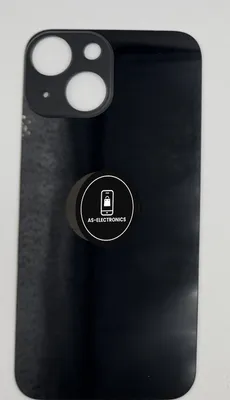 Produktbild von Rückseite Glas für iPhone 13 mini Schwarz – Backcover Big Hole inkl. 3M-Kleber