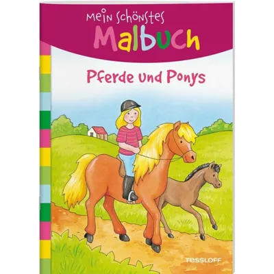 Produktbild von Mein schönstes Malbuch. Pferde und Ponys
