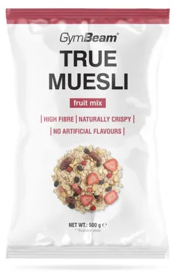 Zdjęcie produktu dla GymBeam – True Müsli, 500 g, mieszanka owocowa