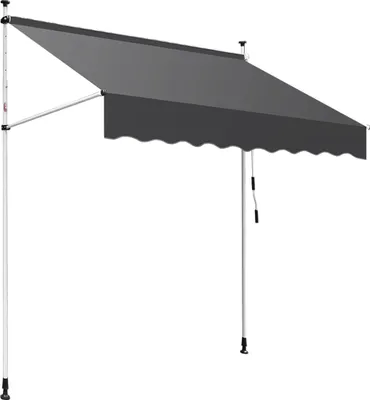 Produktbild von Aopunly Klemmmarkise Markise Balkon UV-beständig wasserdicht Grau 250cm