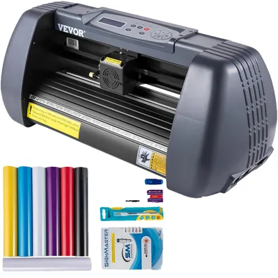 Immagine prodotto di VEVOR 375 mm alimentatore di carta per taglierina, set per taglio vinile per stampante, supporta DM/PL, HP/GL, pellicola di mascheratura per pittura e incisione, carte per scrapbook taglio vinile PU